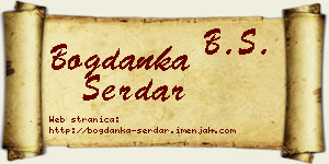 Bogdanka Serdar vizit kartica
